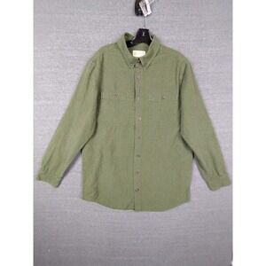 Duluth‎ Mens Shirt XL Green Flannel Button Down Outdoor Gorp Camping Casual